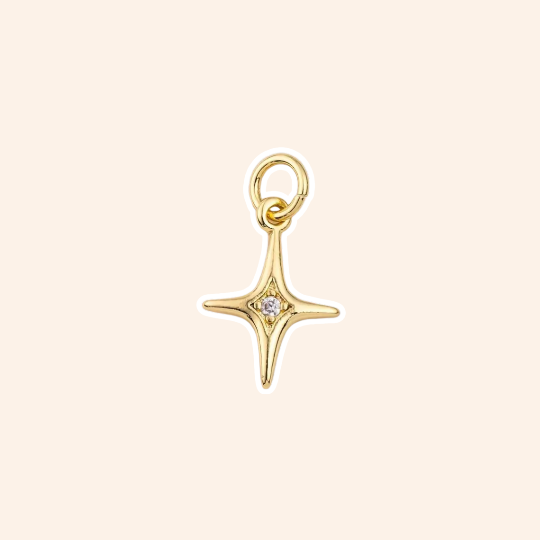 North Star Gold-Plated Charm