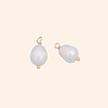 Gold-Plated Pearl Pendant Charm
