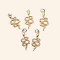 Small Gold-Plated Snake Charm