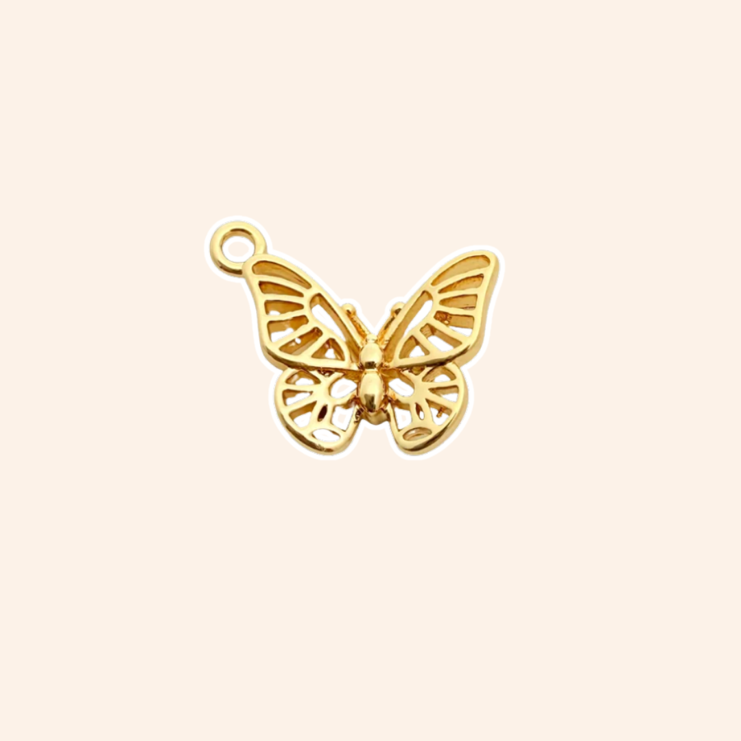 Gold-Plated Butterfly Charm